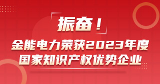 振奮！金能電力榮獲2023年度國(guó)家知識(shí)產(chǎn)權(quán)優(yōu)勢(shì)企業(yè)